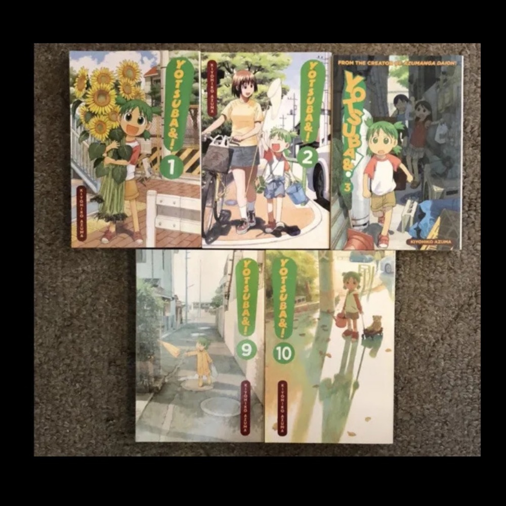 YOTSUBA &! MANGA Paperback Volumes 1, 2, 3, 9, 10 Kiyohiko Azuma ENGLISH 5-Books